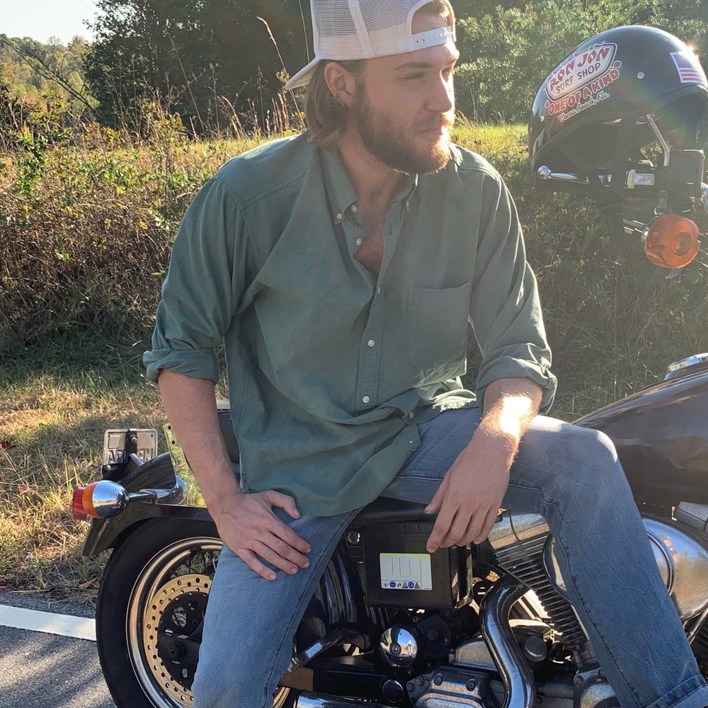 John Ashford Men’s Green Button Down